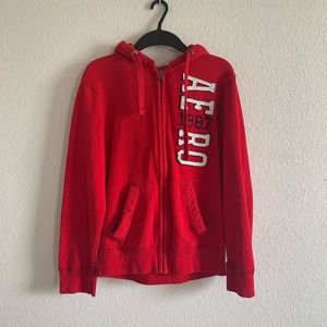 Aeropostale red zip jacket up size small